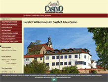 Tablet Screenshot of gasthof-casino.de